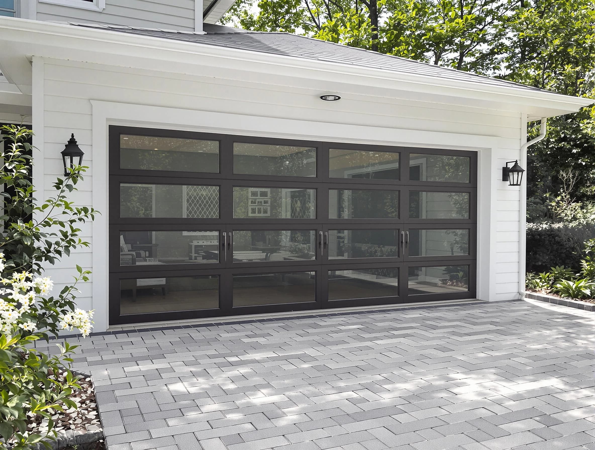 Wilkinsburg Garage Door Repair design specialist presenting custom garage door options to Wilkinsburg homeowner