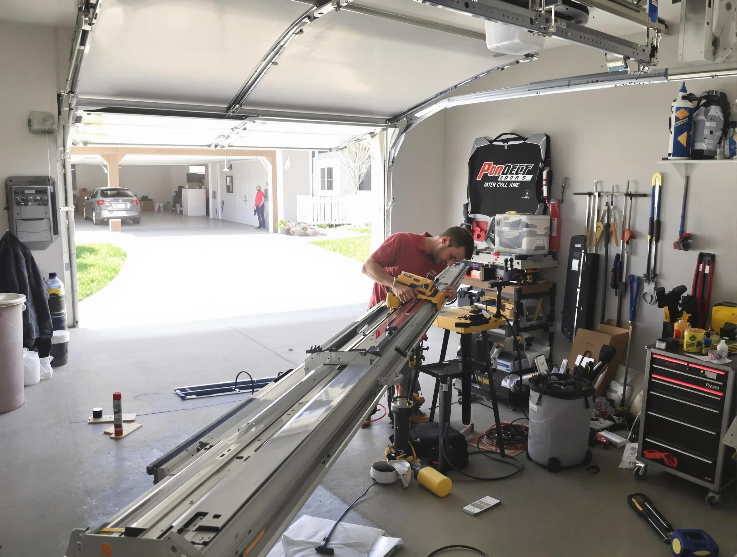 Wilkinsburg Garage Door Repair expert performing track repair in Wilkinsburg