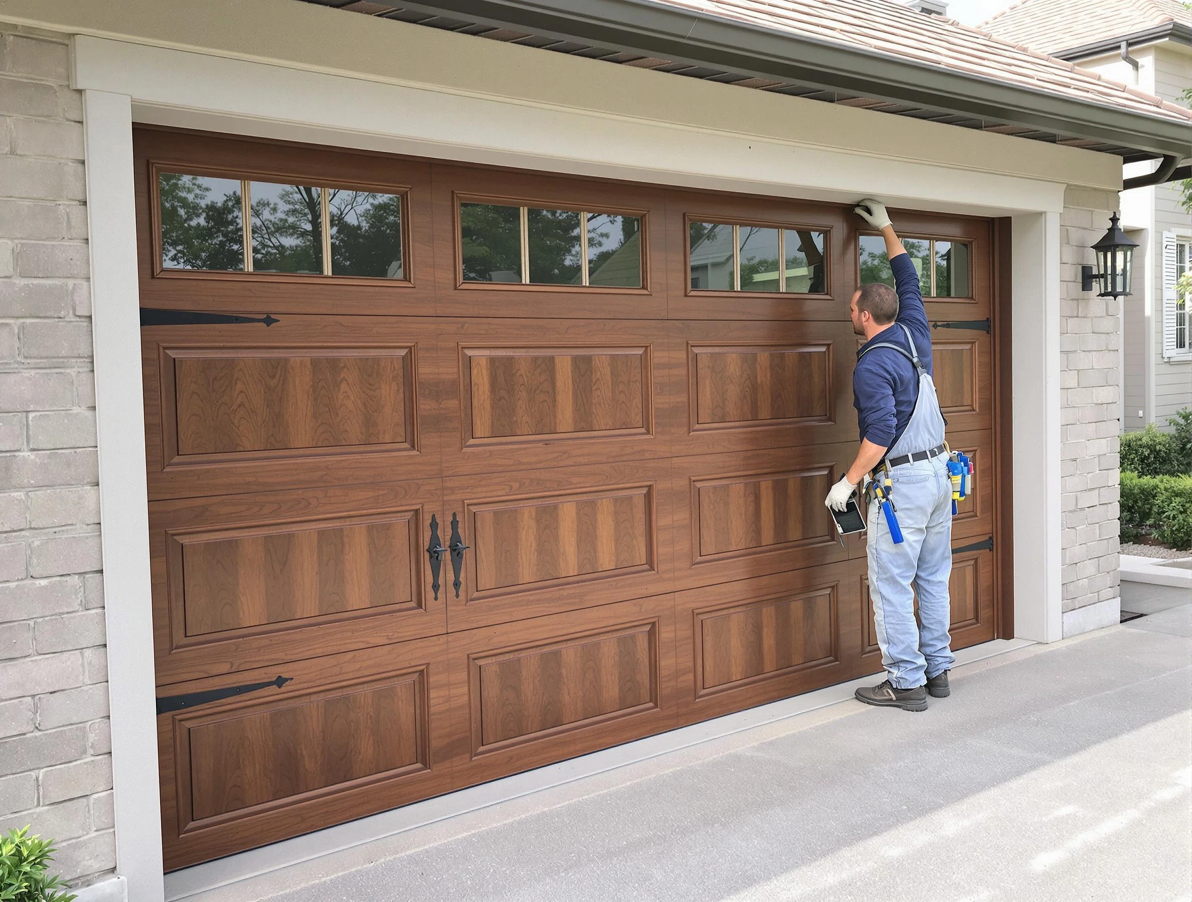 Custom garage door showcase by Wilkinsburg Garage Door Repair in Wilkinsburg