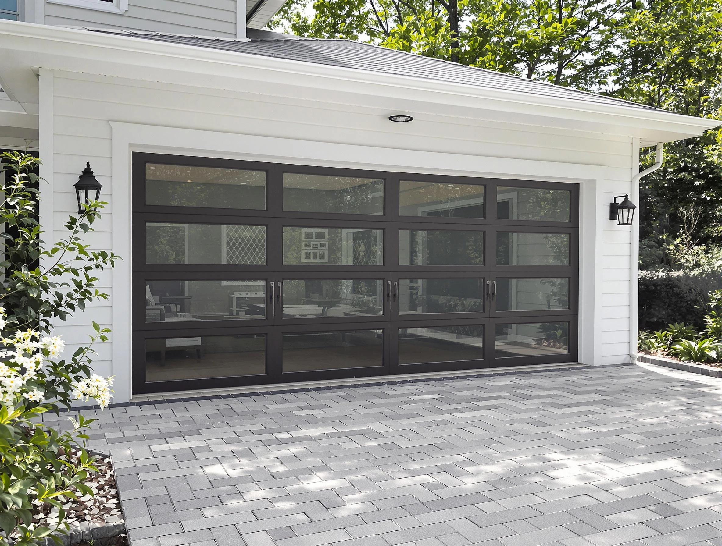 Wilkinsburg Garage Door Repair design specialist presenting custom garage door options to Wilkinsburg homeowner